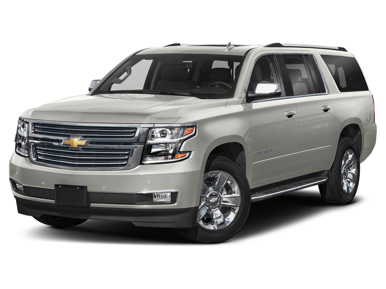 2020 Chevrolet Suburban Premier in Black — front three-quarter view