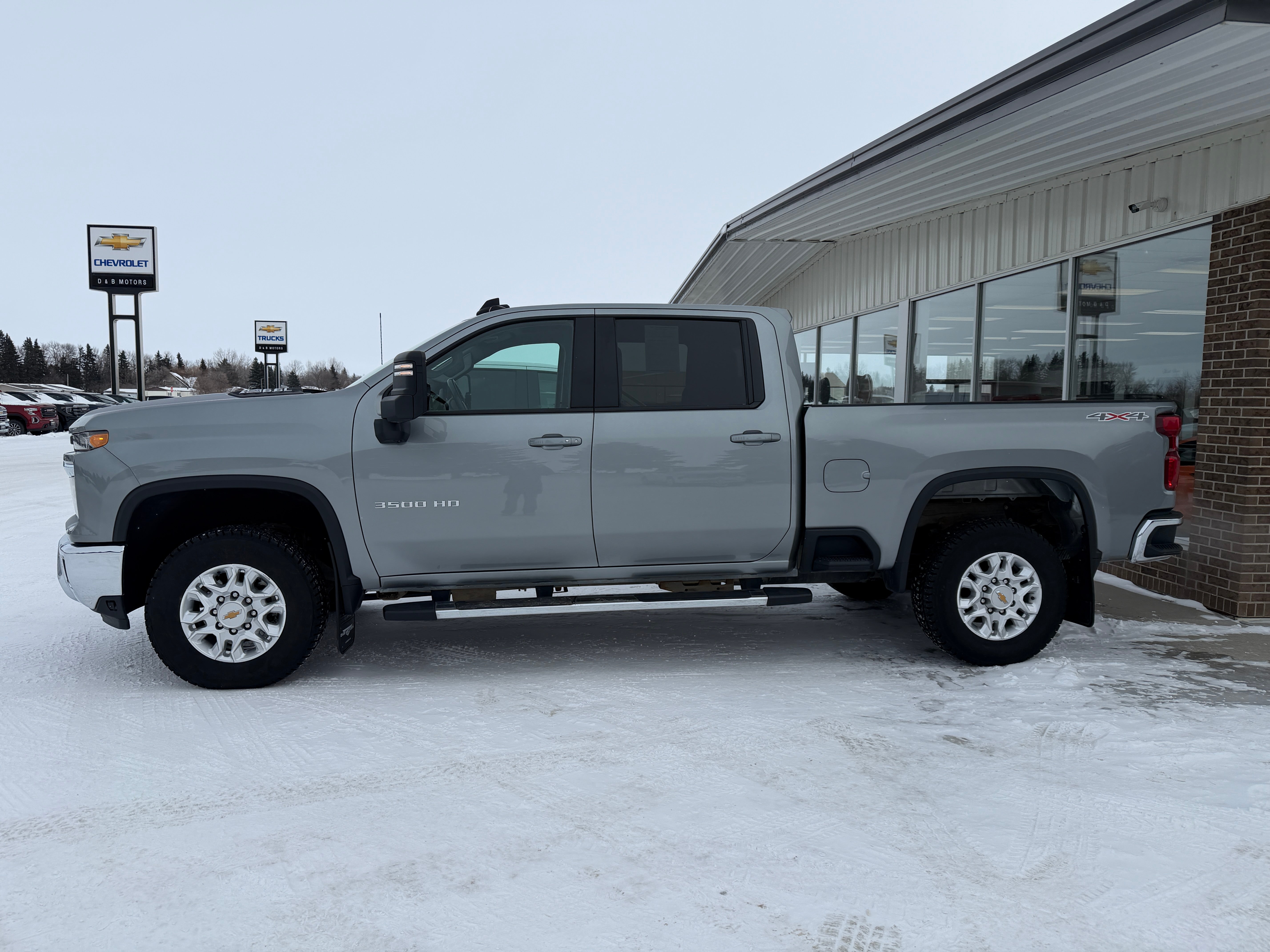 2024 Chevrolet Silverado 3500 HD LT in Sterling Gray Metallic — front three-quarter view