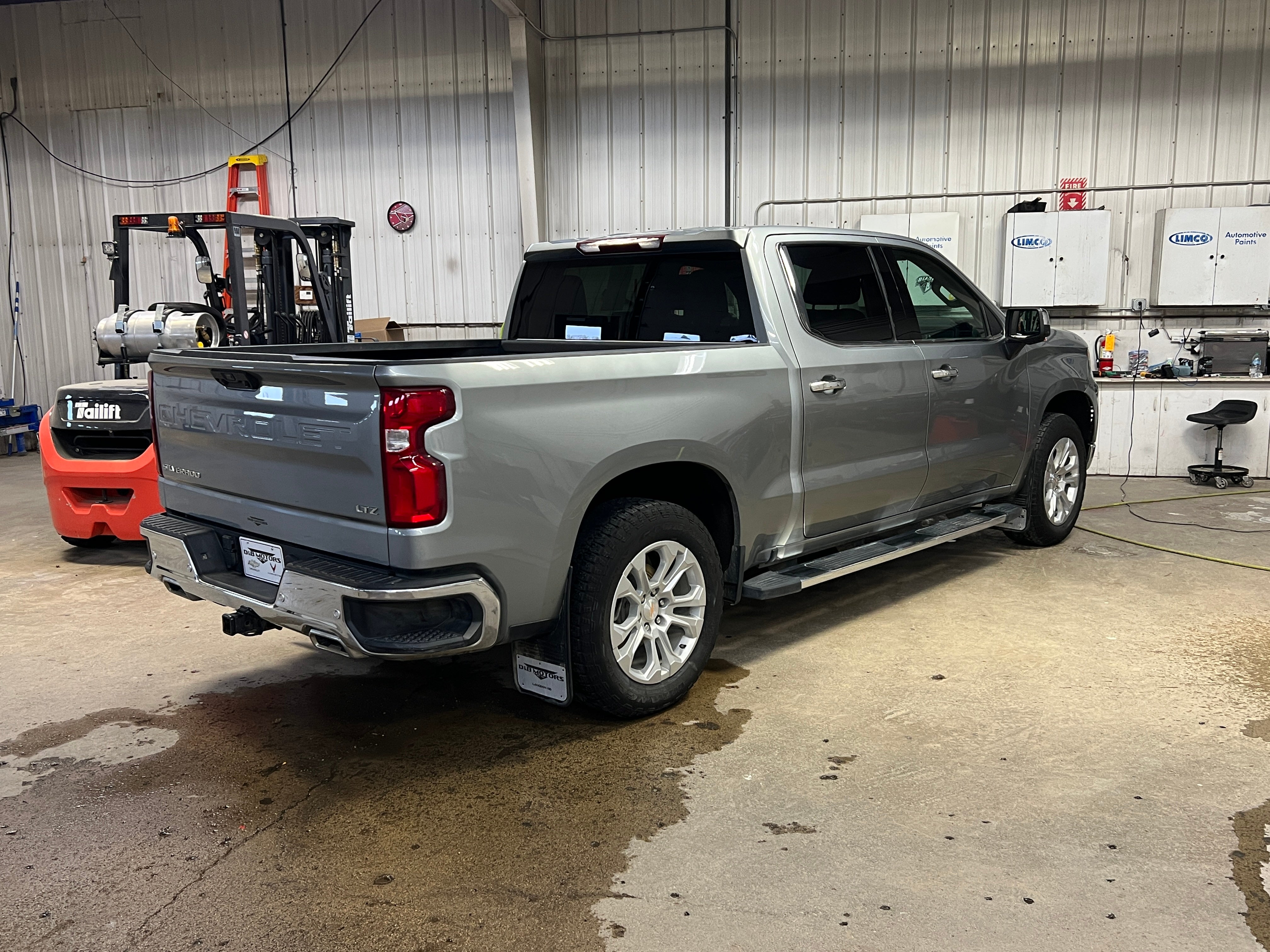 2024 Chevrolet Silverado 1500 LTZ in Sterling Gray Metallic — front three-quarter view